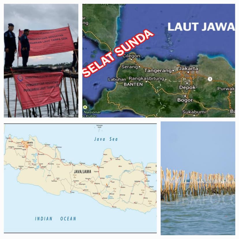 Pulau dan Laut Jawa, Sunda ... cuma Selat !