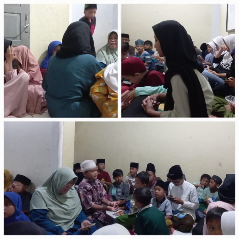 Sekitar 50 - 60 anak binaan Majelis Ta'lim " Mengaji Bersama "