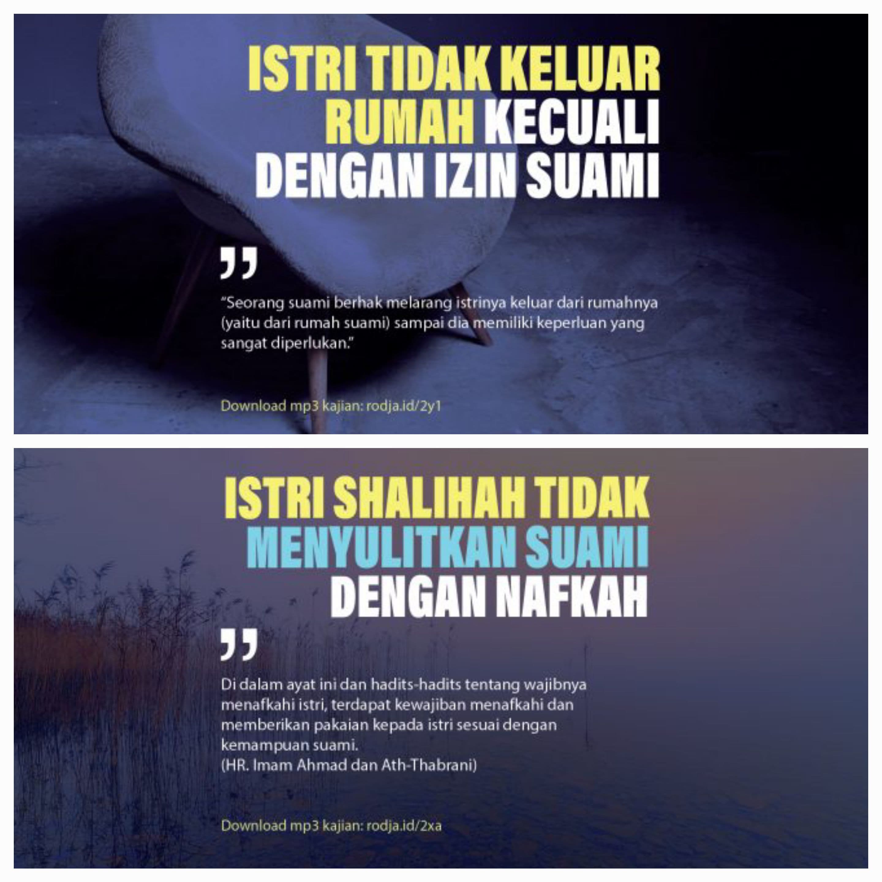 SUKSES SUAMI ADA DI TANGAN ISTERI ( SHOLIHAH )