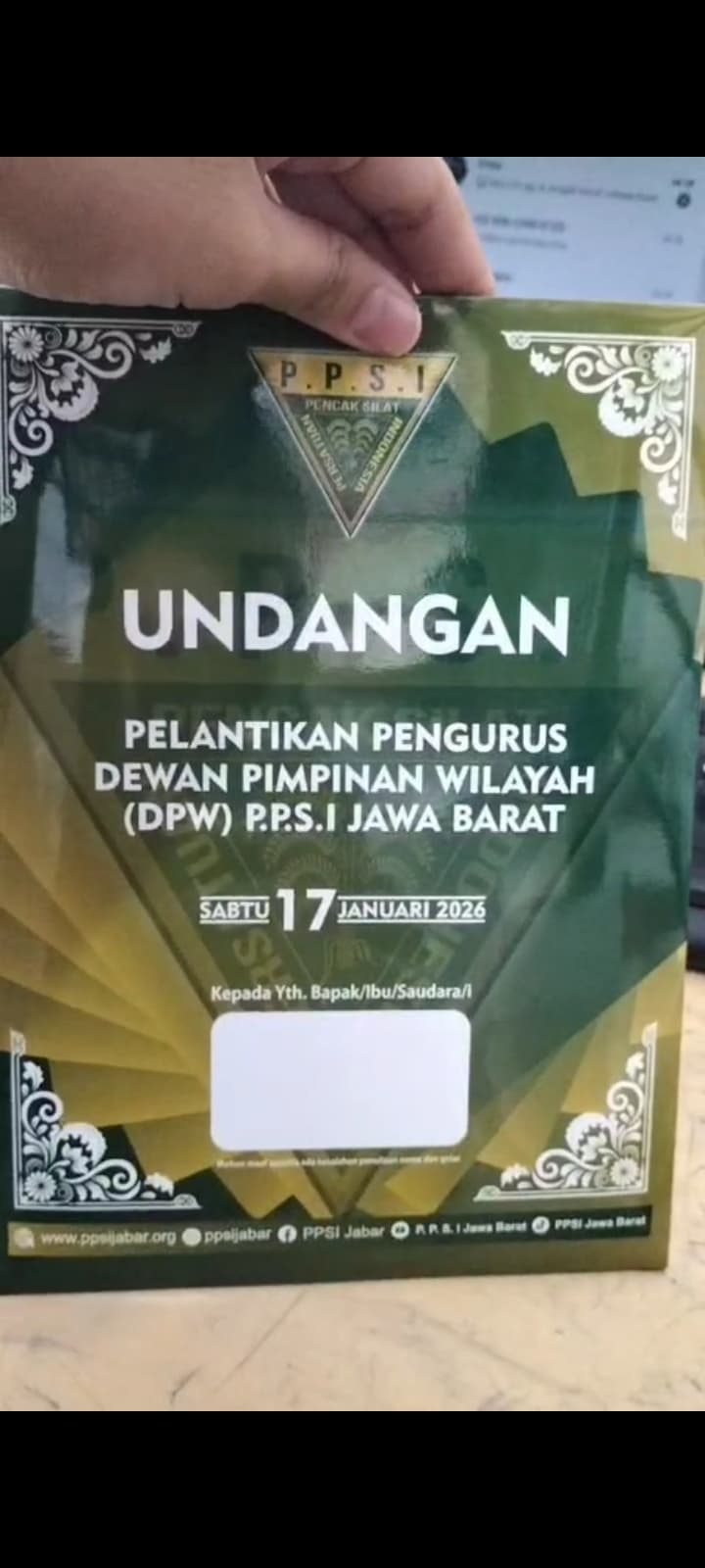 PELANTIKAN PENGURUS DPW PPSI JAWA BARAT