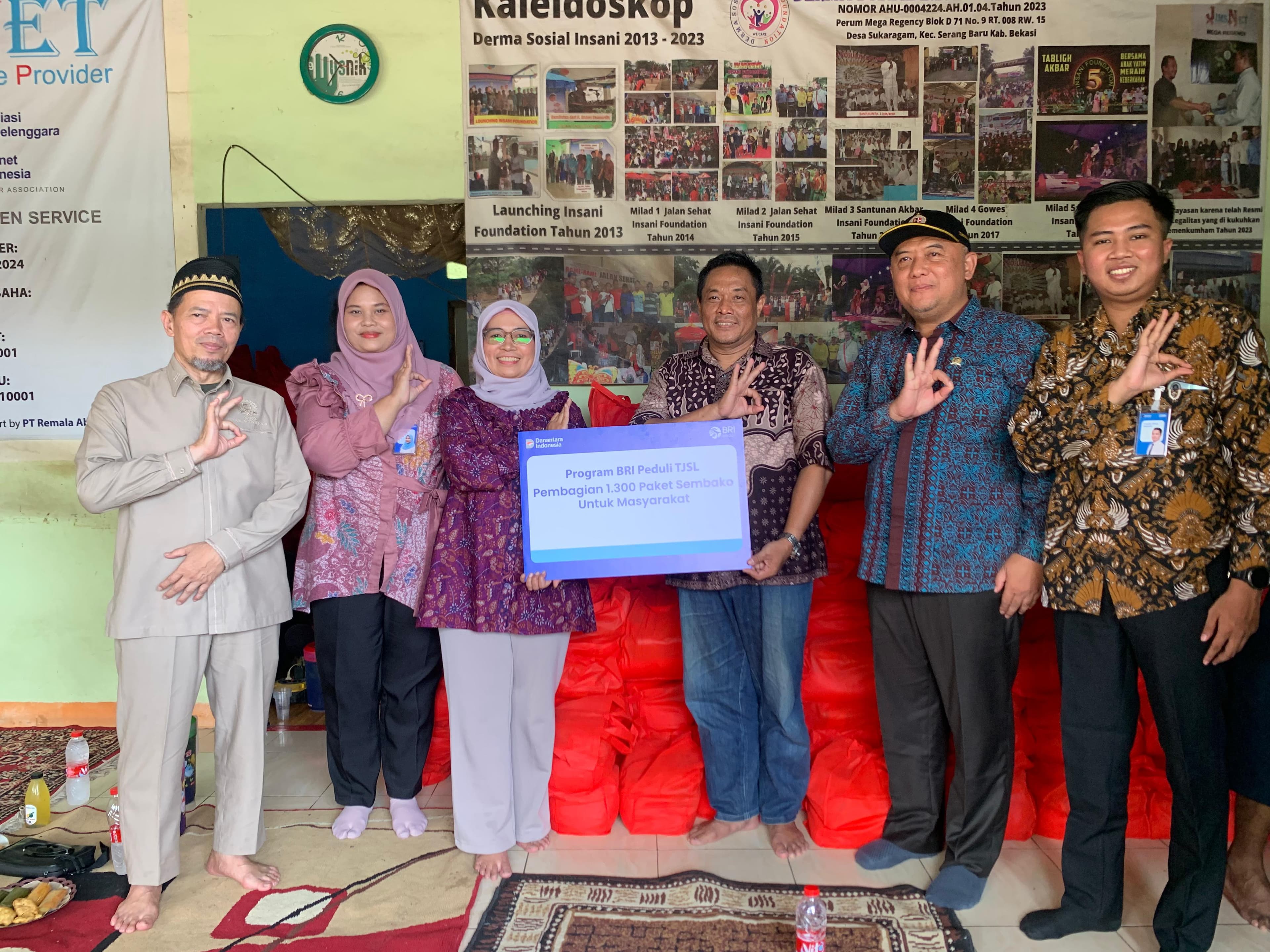 BRI TAMBUN SALURKAN TJSL BERUPA 1.300 PAKET SEMBAKO UNTUK MASYARAKAT KABUPATEN BEKASI