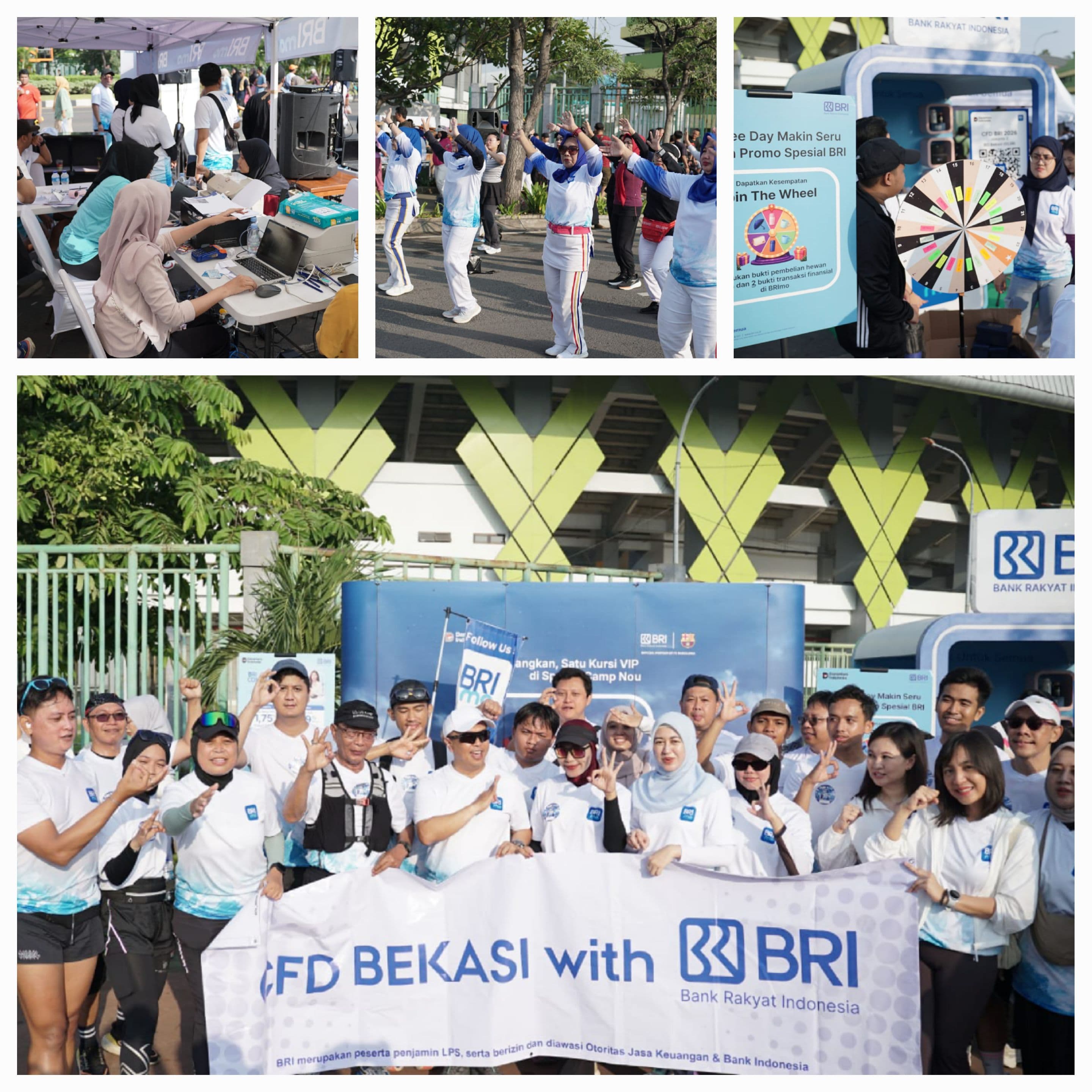BRI BEKASI SILIWANGI HADIRKAN KEMERIAHAN di CFD BARENG BRImo