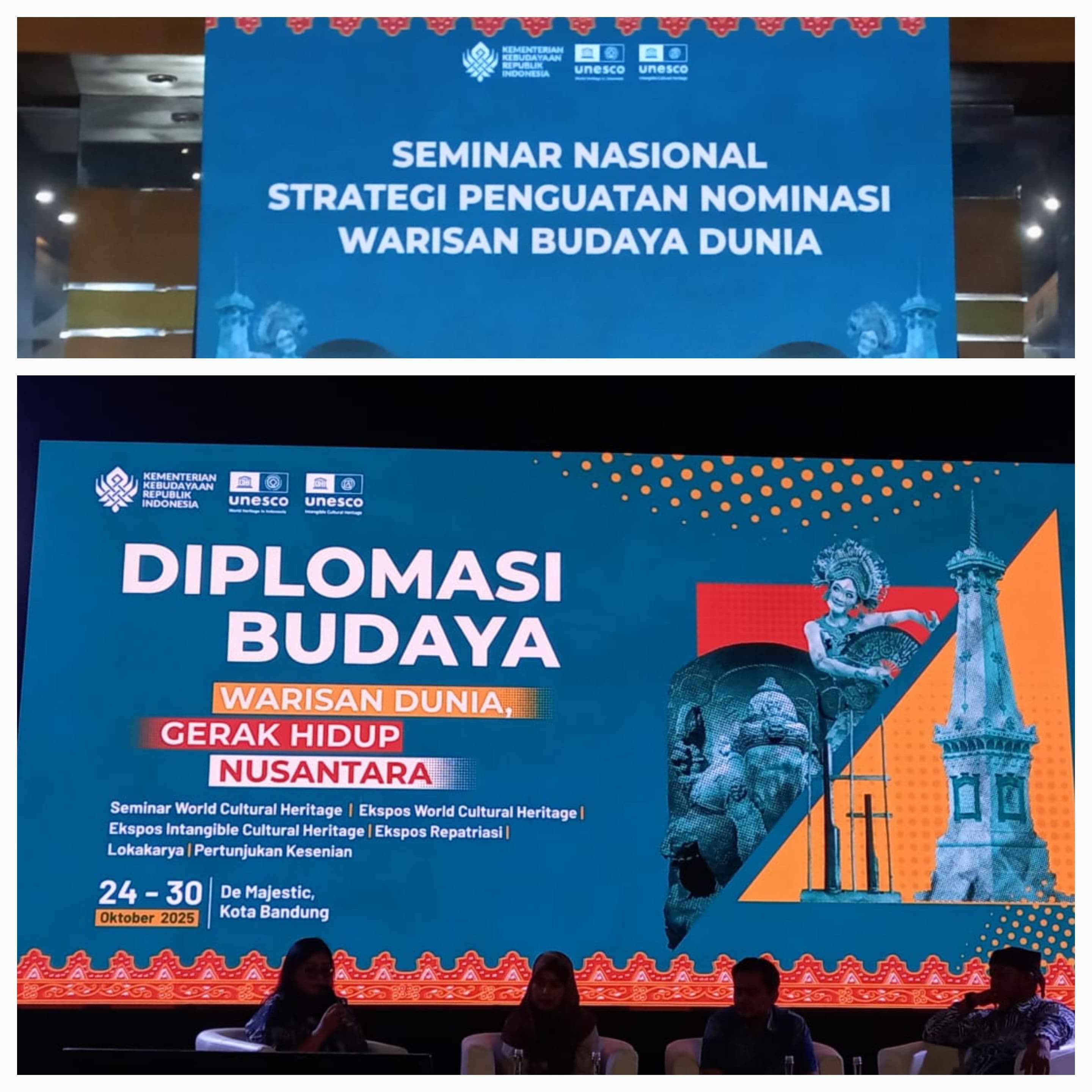 SEMINAR NASIONAL STRATEGI PENGUATAN NOMIMASI WARISAN BUDAYA DUNIA