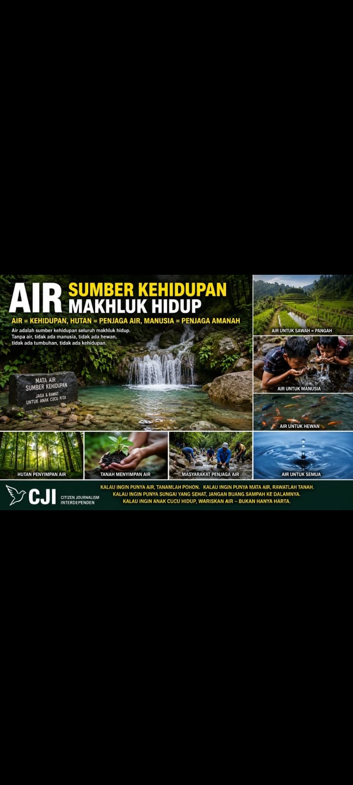 AIR SUMBER KEHIDUPAN : TANPA AIR MATI 