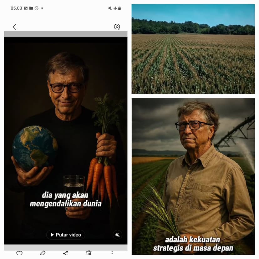 Bill Gates kuasai 270.000 hektare lahan pertanian AS