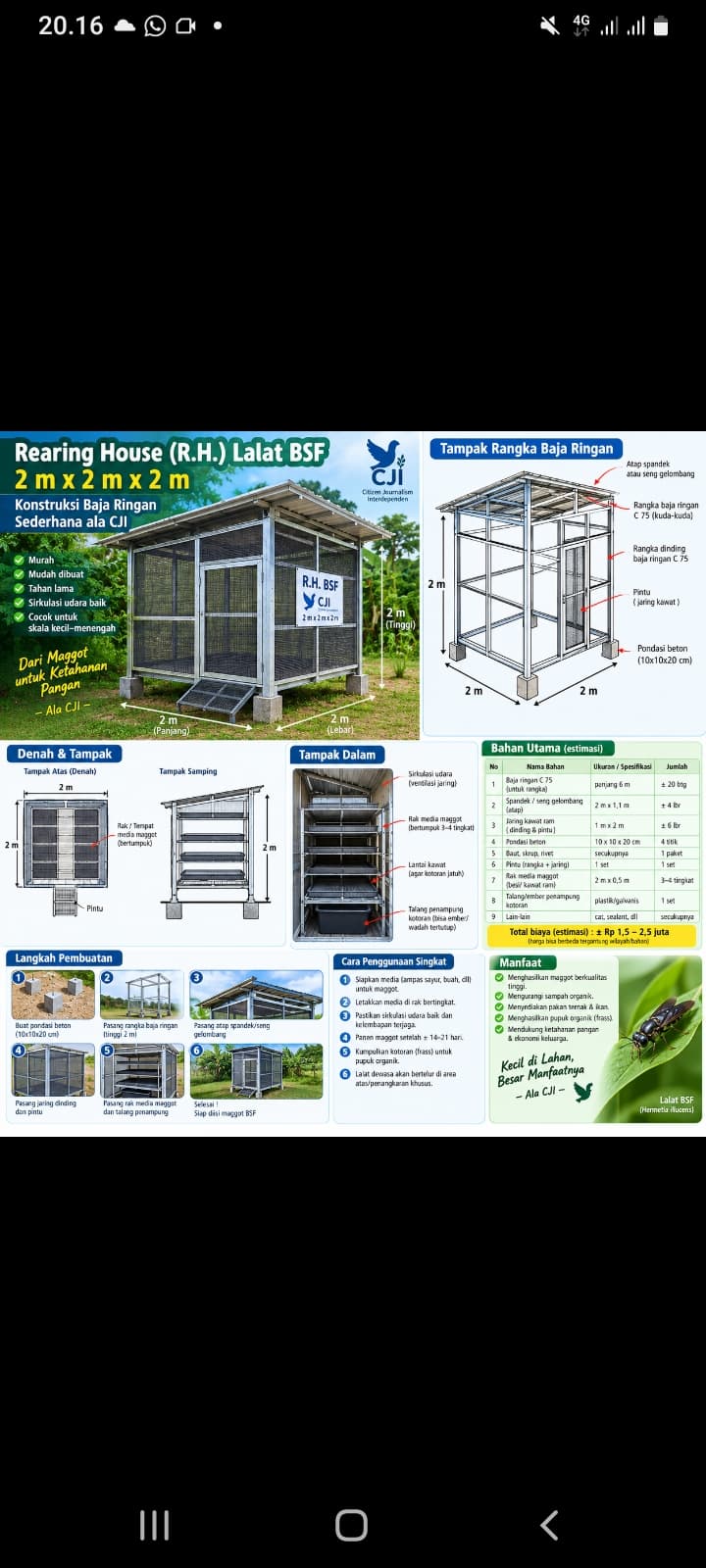 DESAIN REARING HOUSE  ( R.H. ) LALAT BSF - ALA CJI
