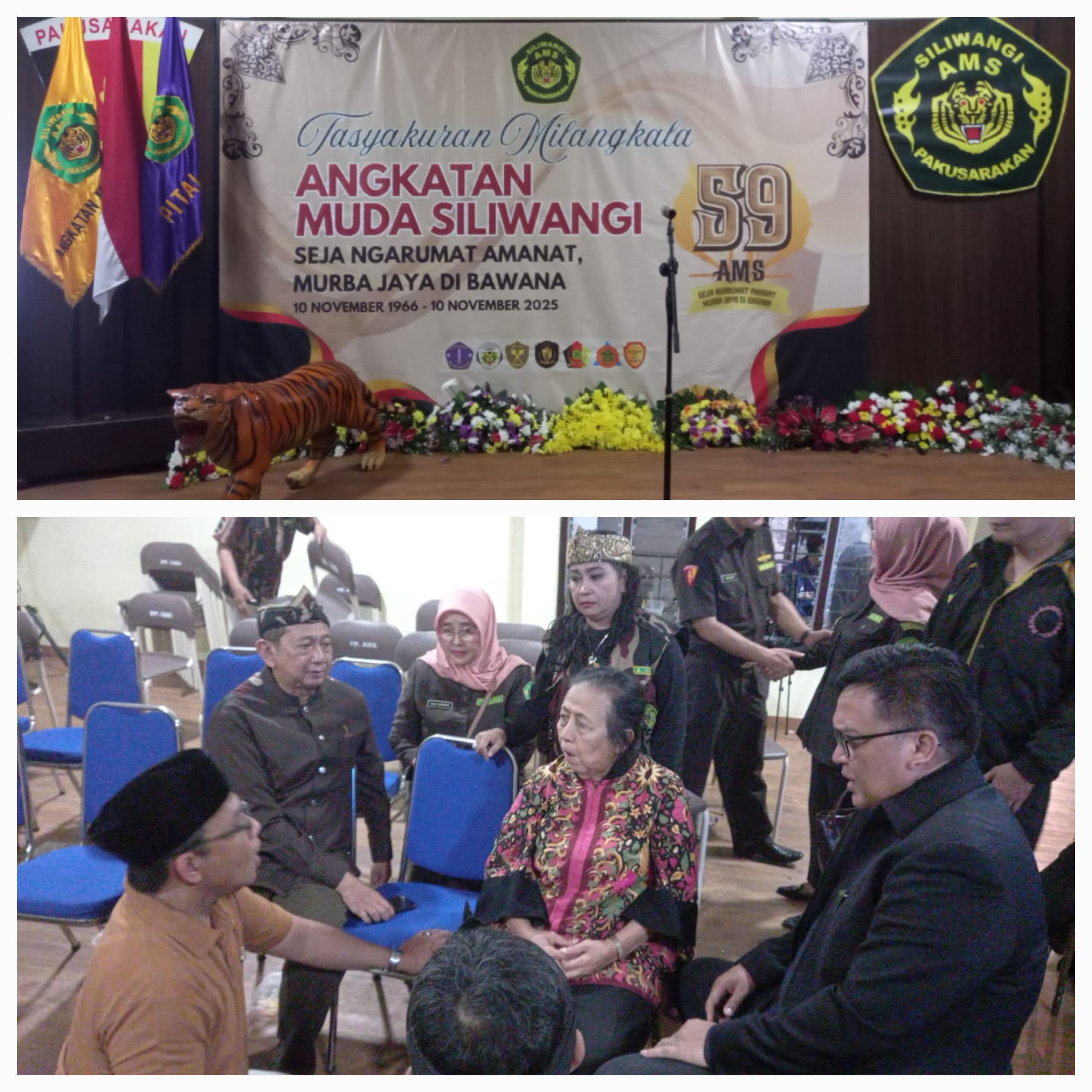 TASYAKURAN MILANGKALA  ANGKATAN MUDA SILIWANGI " SEJA NGARUMAT AMANAT, MURBA JAYA DI BAWANA "  10 NOVEMBER 1966 - 10 NOVEMBER 2025